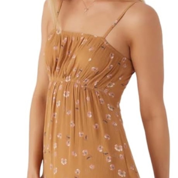 O'Neill Coralie Kira Floral Mini Dress - Brown Suga - Picture 2 of 5